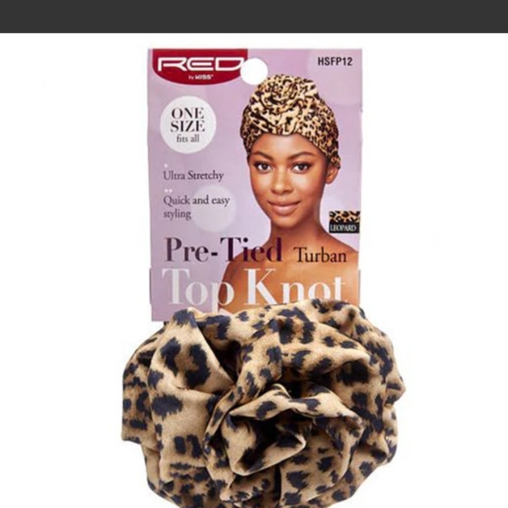Leopard Print Pre-Tied Turban